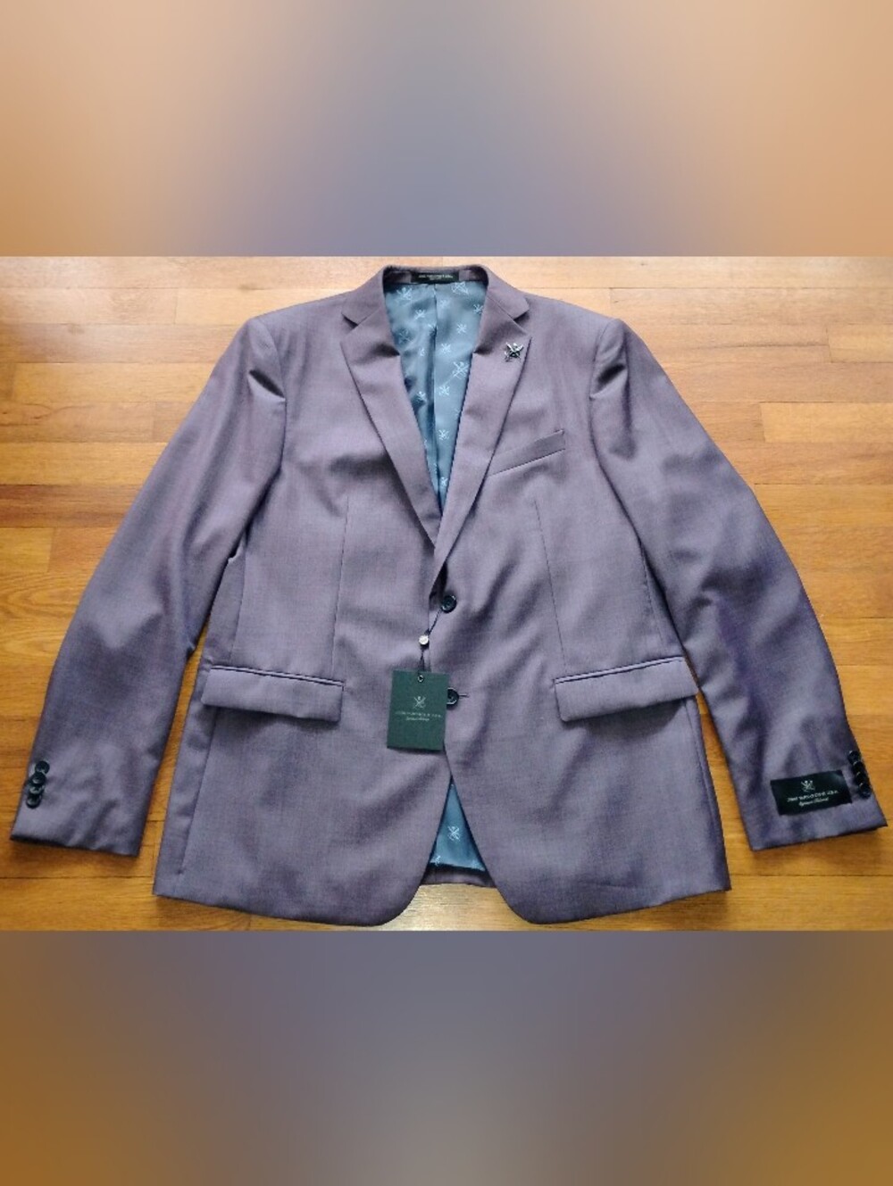 NWT (MSRP $598) John Varvatos Men's Bleecker Italian Wool Blazer Jacket Size 46R